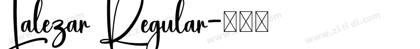 Lalezar Regular字体转换